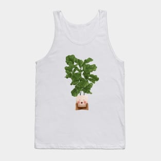 Cute Plant Illustration, Fiddle leaf Fig Illustration 4 Tank Top